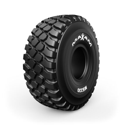 MAXAM MS330 tire for OTR, wheel loader, and earthmmover applications