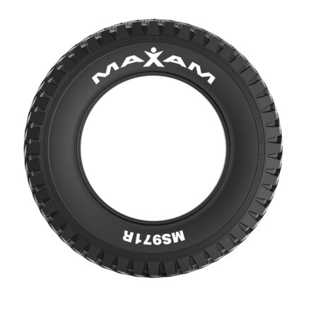 Side view of the Maxam MS971R TracXtra radial agricultural tire.